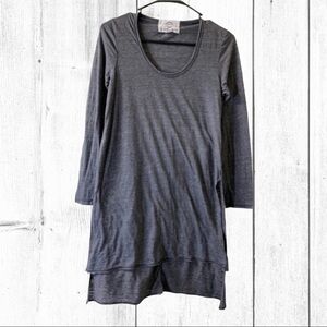 Scoop Neck Boho Hi-Lo Tunic Size XS